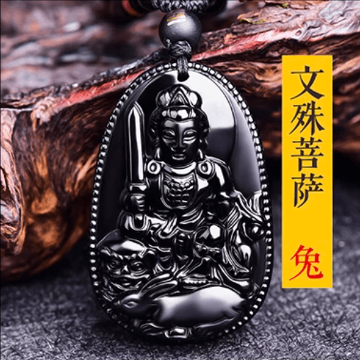 Year of the Rabbit blessing Buddha pendant