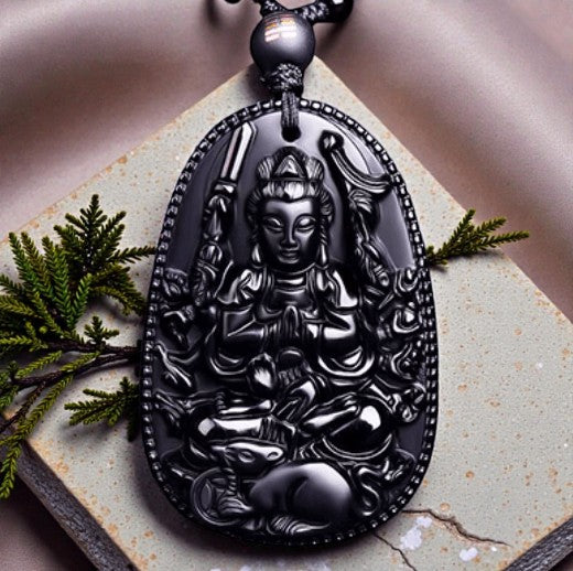 Year of the Rat blessing Buddha pendant